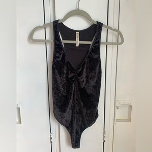 Fortnight crushed velvet bodysuit